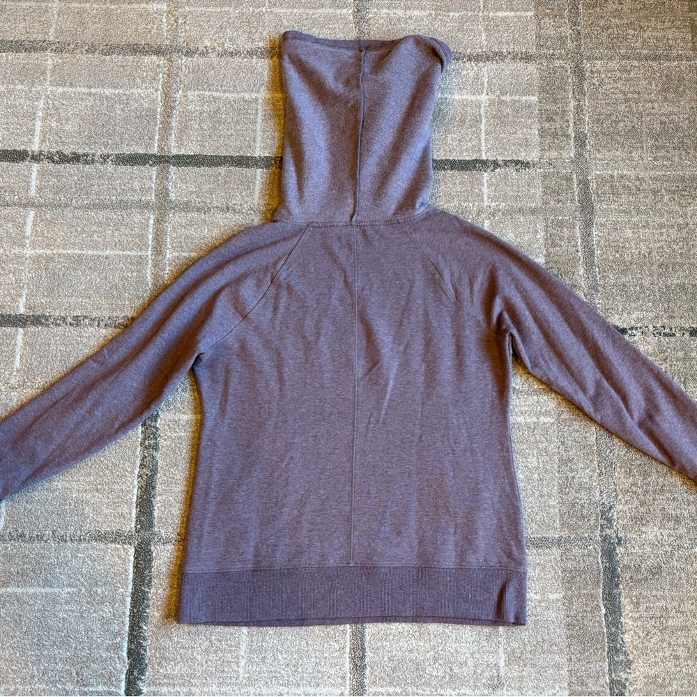 L.L.Bean Soft Cozy Funnel Neck Pullover Hoodie in Heather Purple Size XL layer - Picture 10 of 10